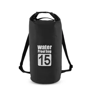 Geantă/ Rucsac Impermeabil pentru Înot - 15L Negru