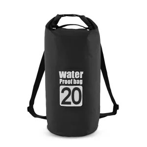 Geantă/ Rucsac Impermeabil pentru Înot - 20L Negru
