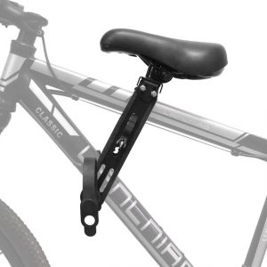 Scaun pentru bicicletă montat frontal pentru copii - Șa Neagră