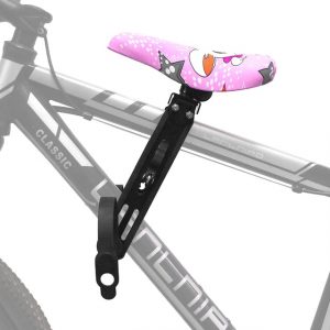 Scaun pentru bicicletă montat frontal pentru copii - Șa Roz
