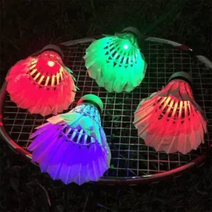 Fluturaș de badminton cu iluminare LED