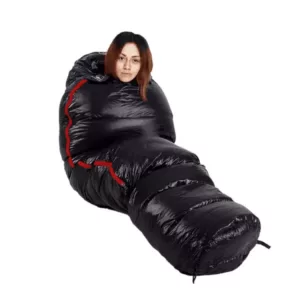 Sac de dormit tip mumie ușor pentru drumeții și camping