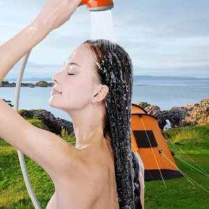 duș de camping, duș portabil, pompă de duș, duș portabil pentru camping