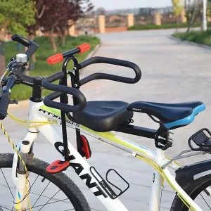 Scaun de bicicletă montat frontal pentru copii - Negru