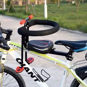 Scaun pentru Copii Montat în Față pe Bicicletă - Roșu