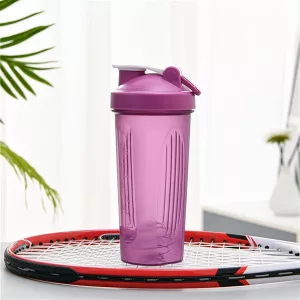 Sticlă Shaker pentru Proteine pentru Sală - Mov